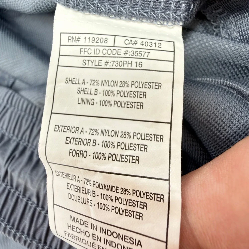 Adidas Mens 3XL Gray Nylon Mesh Lined Track Pants Ankle Zip Athletic Sweatpants